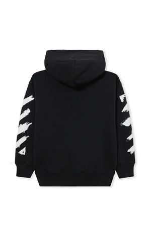 black cotton sweatshirt OFF WHITE KIDS | OBBB001S26FLE005001